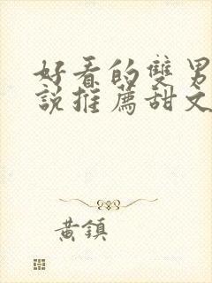 好看的双男主小说推荐甜文