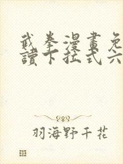 武拳漫画免费阅读下拉式六