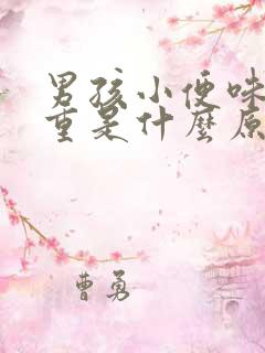 男孩小便味道很重是什么原因造成的