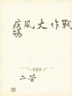 疾风大作战兑换码