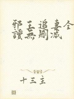 邪王追妻全文阅读无删减