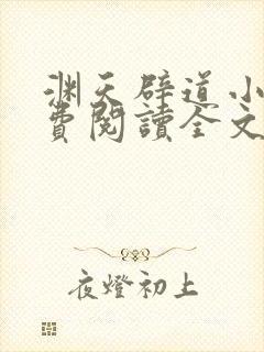 渊天辟道小说免费阅读全文