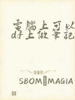 电脑上可以在pdf上做笔记的软件