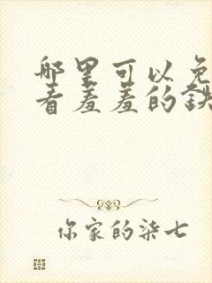 哪里可以免费观看羞羞的铁拳