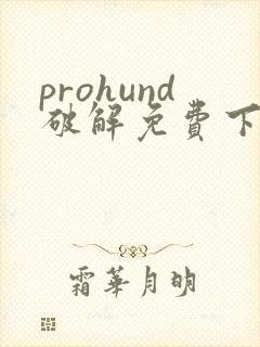 prohund破解免费下载安装