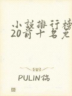 小说排行榜2020前十名免费下载