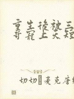 重生后被三个哥哥宠上天短剧免费观看