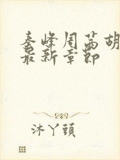 秦峰周茜胡佳云最新章节