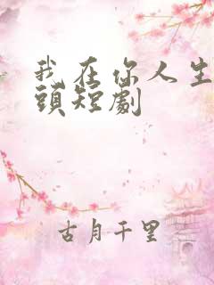 我在你人生的尽头短剧