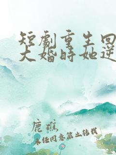 短剧重生回夫君大婚时她逆风翻盘在线观看