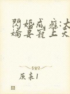 闪婚成瘾:大佬娇妻宠上天