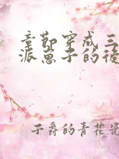 章节穿成三个反派崽子的后娘怎么办