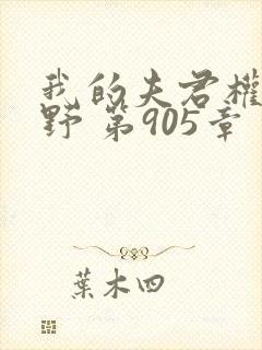 我的夫君权倾朝野 第905章