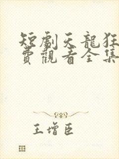 短剧天龙狂婿免费观看全集高清