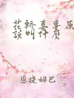 花轿喜事原著小说叫什么