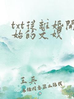 txt从离婚开始的文娱