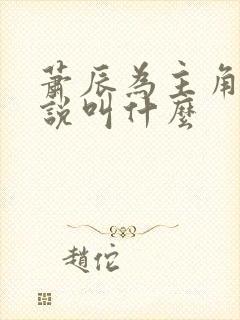 萧辰为主角的小说叫什么