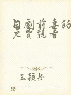 日剧前妻的复仇免费观看