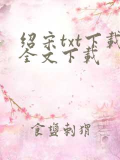 绍宋txt下载全文下载