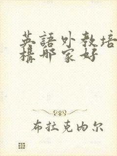 英语外教培训机构哪家好