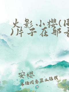 火影小樱(同人)片子在那看