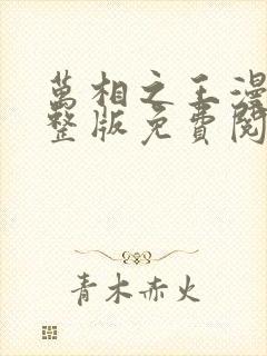 万相之王漫画完整版免费阅读下拉式