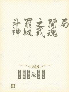 斗罗之开局签到神级武魂