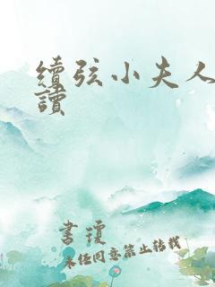 续弦小夫人 阅读