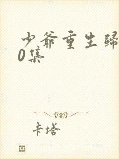 少爷重生归来70集