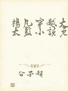 杨凡穿越大明当太监小说免费阅读