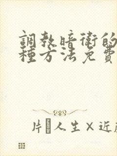 调教暗卫的一百种方法免费阅读