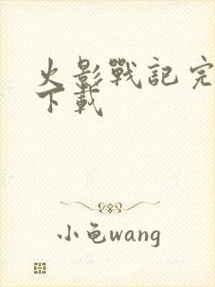 火影战记完结版下载