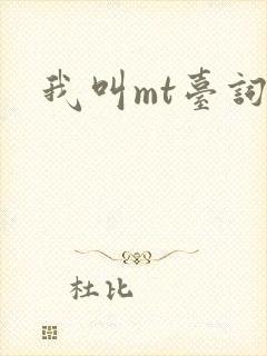 我叫mt台词