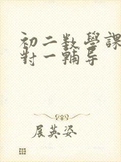 初二数学课外一对一辅导