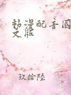 动漫配音国语中文版