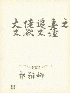 大佬追妻之夫人又欲又渣