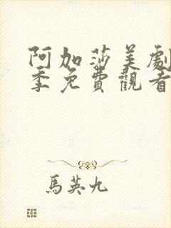 阿加莎美剧第一季免费观看