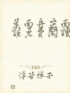 叶南舟宋南枝小说免费阅读最新章节