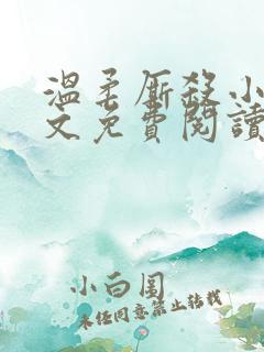 温柔厮杀小说全文免费阅读