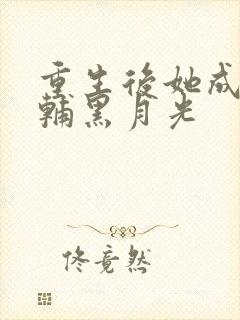 重生后她成了首辅黑月光