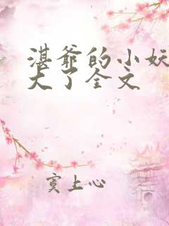 湛爷的小妖精长大了全文