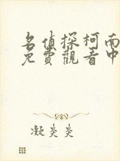 名侦探柯南全集免费观看中文