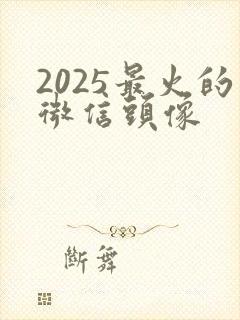 2025最火的微信头像