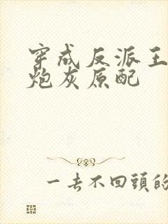 穿成反派王爷的炮灰原配