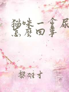 猫咪一会尿一点怎么回事