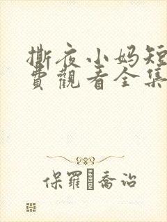 撕夜小妈短剧免费观看全集最新章节