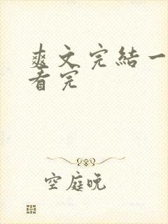 爽文完结一口气看完