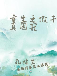 重生之假千金是真团宠