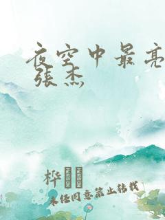 夜空中最亮的星 张杰