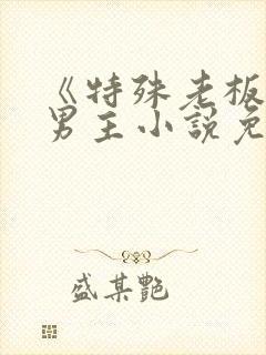 《特殊老板》双男主小说免费阅读